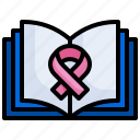 book, awareness, day, healthcare, and, medical, cancer, ribbon, color