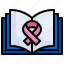 book, awareness, day, healthcare, and, medical, cancer, ribbon, color 
