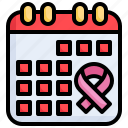 calendar, world, cancer, day, event, healthcare, and, medical, prevention, color