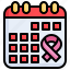 calendar, world, cancer, day, event, healthcare, and, medical, prevention, color 
