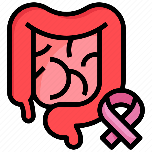 Intestine, stomach, bowels, cancer, chemotherapy, color icon - Download on Iconfinder