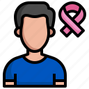 man, awareness, day, pink, ribbon, healthcare, and, medical, support, color