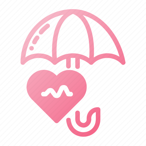 Insurance, heart, rate, valentine, percent, rating, umbrella icon - Download on Iconfinder