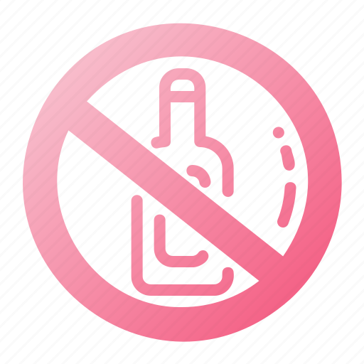 No, alcohol, forbidden, glass, wine, beverage, cancel icon - Download on Iconfinder