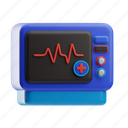 electrocardiogram, computer, ekg, ecg machine, pulse, heartbeat, ecg monitor, screen, technology 