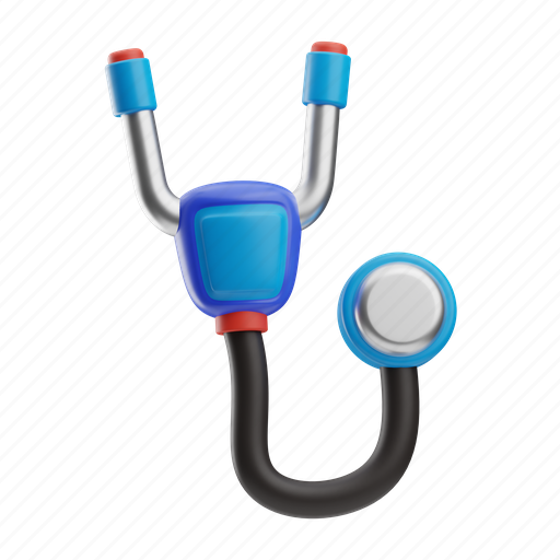 Stethoscope, doctor, physician, medicine, phonendoscope, healthcare, hospital 3D illustration - Download on Iconfinder