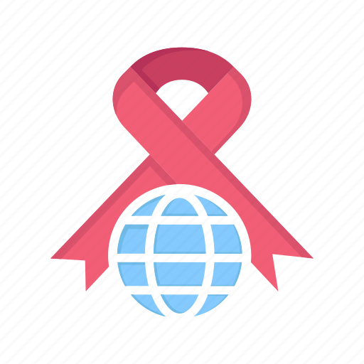 Cancer, care, day, globe, ribbon, world icon - Download on Iconfinder