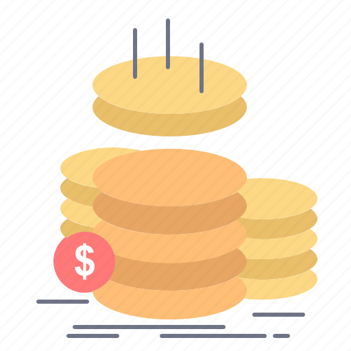 Coins, finance, gold, income, savings icon - Download on Iconfinder