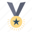 award, honor, medal, rank, reputation, ribbon 