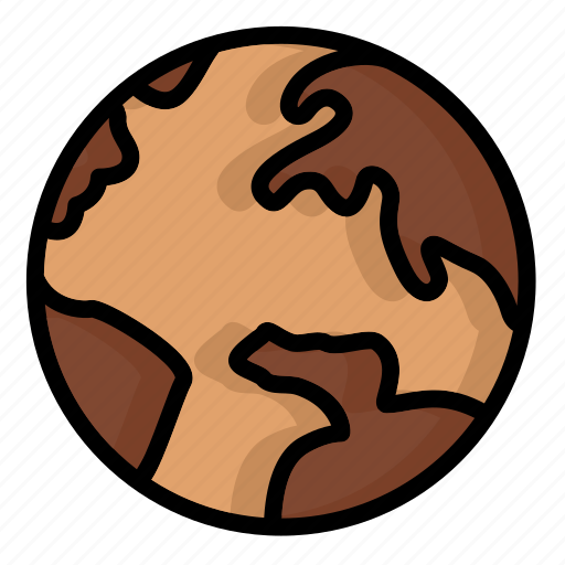 World, chocolate, earth, global, cocoa, brown, cake icon - Download on Iconfinder