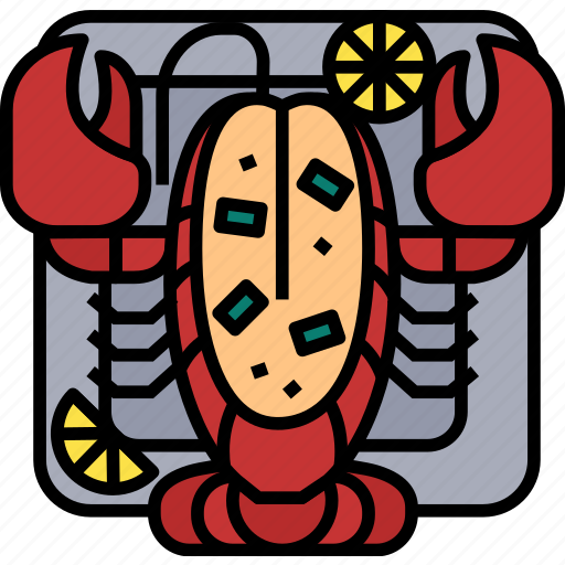 Lobster, seafood, food, cooking, plate, menu, sea icon - Download on Iconfinder