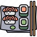 sashimi, sushi, roll, fish, salmon, food, plate, menu, japanese, restaurant