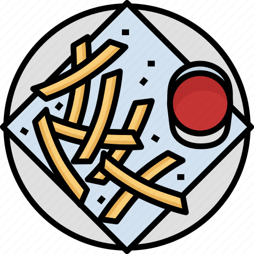 French, fries, recipe, ingredient, meal, food, chip icon - Download on Iconfinder