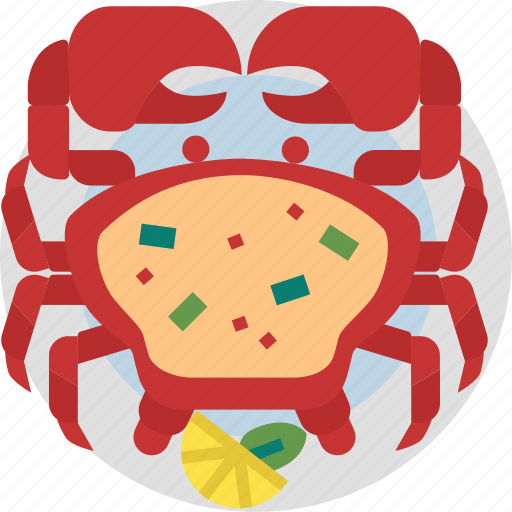 Crab, seafood, claw, food, cooking, dish, meal icon - Download on Iconfinder