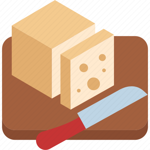 Cheese, cutting, chopping, knife, slices, cooking, food icon - Download on Iconfinder