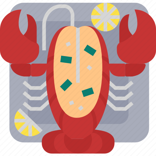 Lobster, seafood, aquatic, crustacean, food, marine, meal icon - Download on Iconfinder