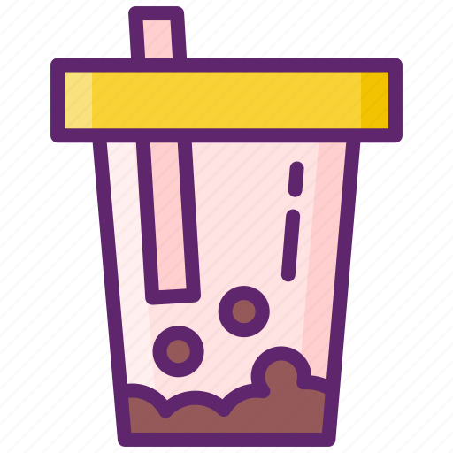 Boba, tea, drink, glass icon - Download on Iconfinder