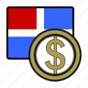 coin, exchange, money, peso, dominican republic, payment
