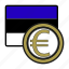 coin, estonia, euro, exchange, money, payment 