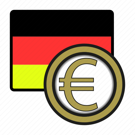 Coin, euro, exchange, germany, money, payment, germany flag icon - Download on Iconfinder