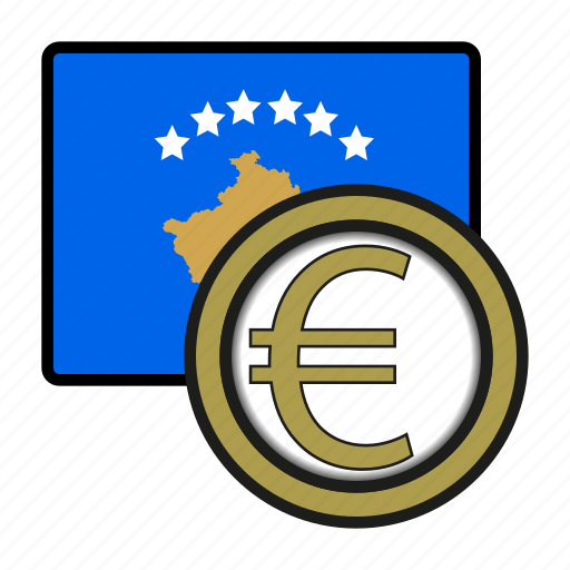Coin, euro, exchange, kosovo, money, payment icon - Download on Iconfinder