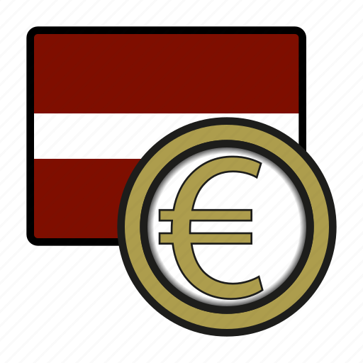 Coin, euro, exchange, latvia, money, payment icon - Download on Iconfinder
