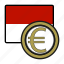 coin, euro, exchange, monaco, money, payment 