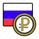 coin, exchange, money, payment, rublo, russia, russian flag