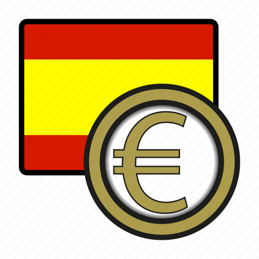 Coin, euro, exchange, money, payment, spain, spain flag icon - Download on Iconfinder