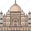 building, landmark, famous, taj mahal, india, agra 
