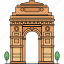 building, landmark, famous, india gate, delhi, india 