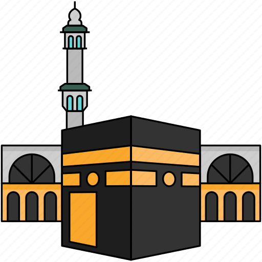 Building, landmark, famous, makkah, saudi arabia, mecca, kaaba icon - Download on Iconfinder