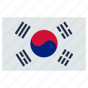 country, flag, flags, korea, rectangle, south