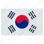 country, flag, flags, korea, rectangle, south 
