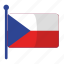 czech republic, flag, flags 