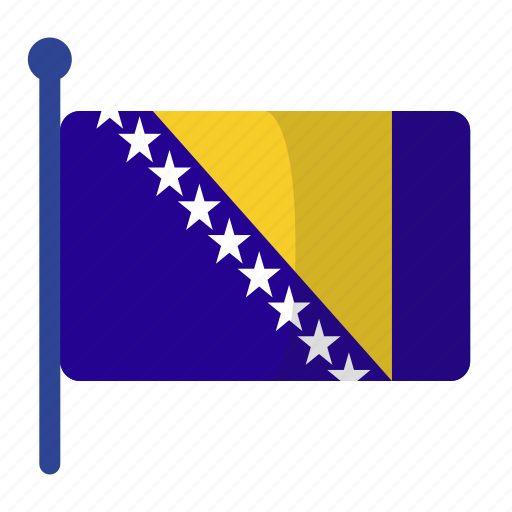 Bosnia and herzegovina, flag, flags icon - Download on Iconfinder