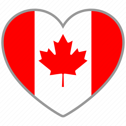 Canada, flag heart, country, flag, love, nation icon - Download on Iconfinder
