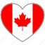 canada, flag heart, country, flag, love, nation 