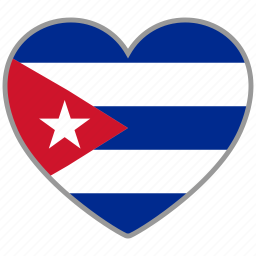 Cuba, flag heart, country, flag, love, nation icon - Download on Iconfinder