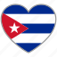 cuba, flag heart, country, flag, love, nation 