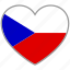 czech, flag heart, country, flag, love, nation 