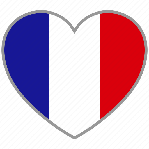 Flag heart, france, country, flag, love icon - Download on Iconfinder