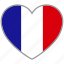 flag heart, france, country, flag, love 