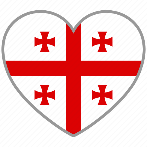Flag heart, georgia, flag, love, nation icon - Download on Iconfinder