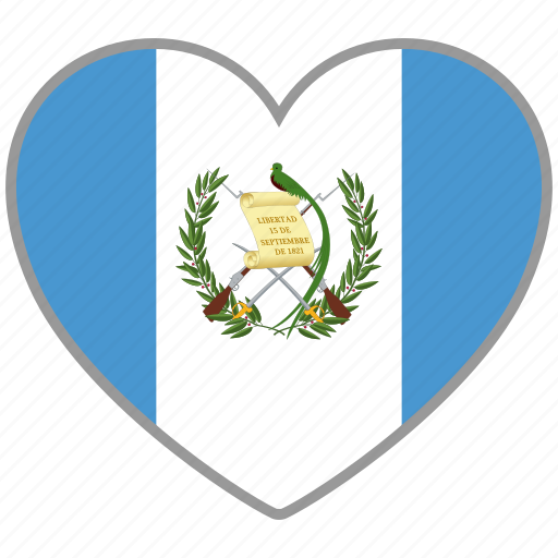 Flag heart, guatemala, country, flag, love, nation icon - Download on Iconfinder