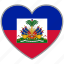 flag heart, haiti, country, flag, love 
