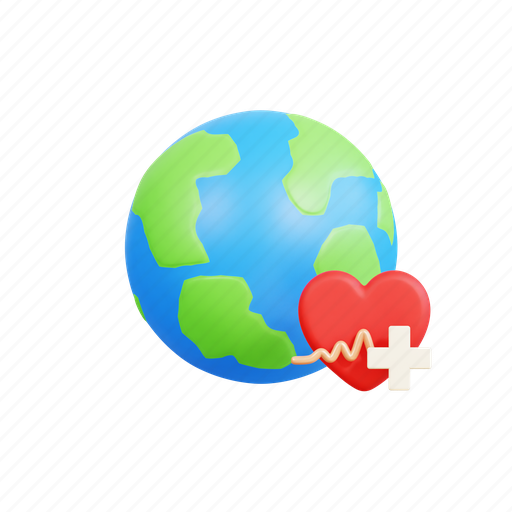 World, heart, illustration, donation, plasma, charity, earth icon - Download on Iconfinder