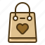 bag, shopping, gift, commerce, valentines, present, heart, love, shop 
