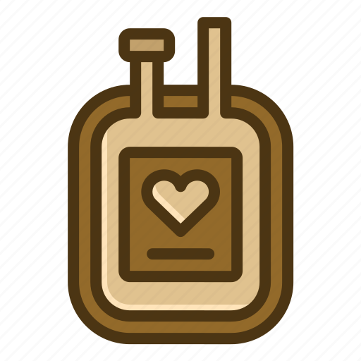Transfusion, hospital, iv, bag, type, heart, bloon donation icon - Download on Iconfinder