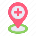 pin, healthcare, medical, first, aid, placeholder, donation, help, maps and location